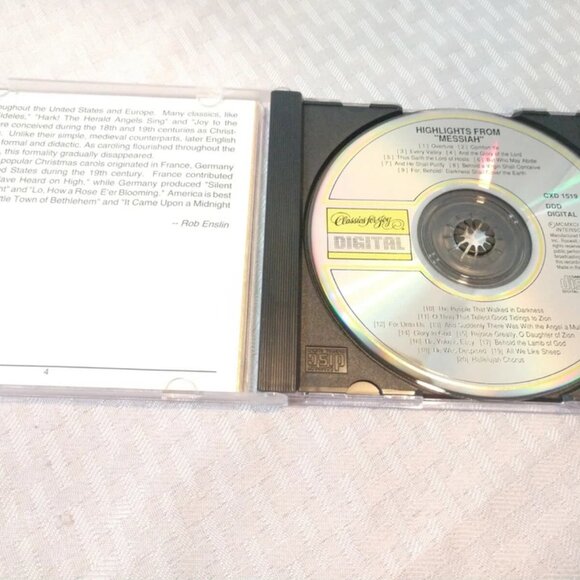 Messiah Highlights Classics for Joy Christmas Carols Music CD - Picture 3 of 3